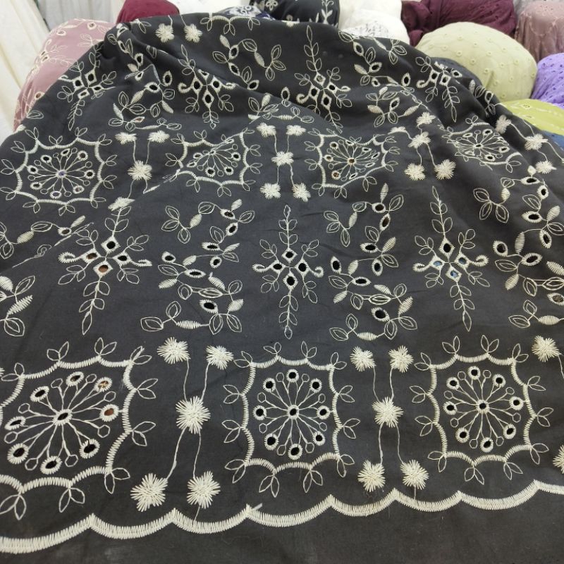 PROMO KainKatun Bordir Premium/Kain Katun Bordir Premium Twotone/Kain Katun Bordir/Kain Katun Bolong