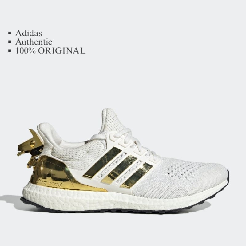 Adidas ULTRABOOST 1.0 FORTNITE Running Core White Gold Sepatu Pria Original