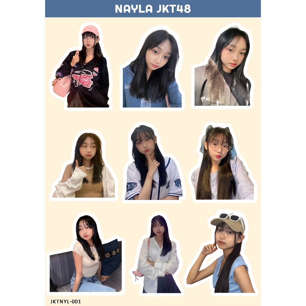 

NAYLA STIKER JKT 48 I STIKER JKT 48 I JKT 48 NEW ERA I STIKER NAYLA JKT48 I STIKER HOLOGRAM JKT48