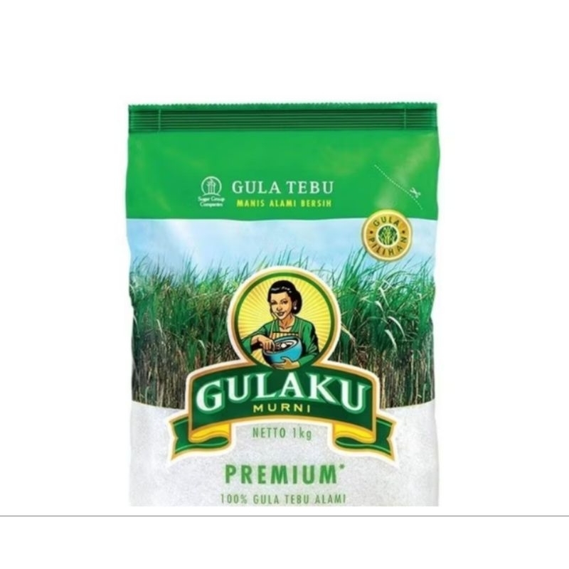 

Gula pasir kristal, gulaku premium 1kg