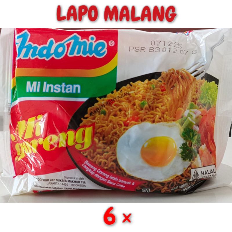 

(LAPO) Indomie Goreng 85gr 6 bungkus