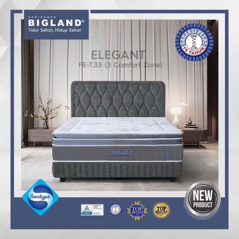 KASUR BIGLAND ELEGANT ORIGINAL GARANSI BIGLAND 15 TAHUN