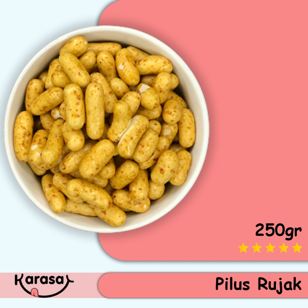 

Pilus Rujak 250gr - Pilus Bumbu Rujak Pedas Manis Gurih - Karasa