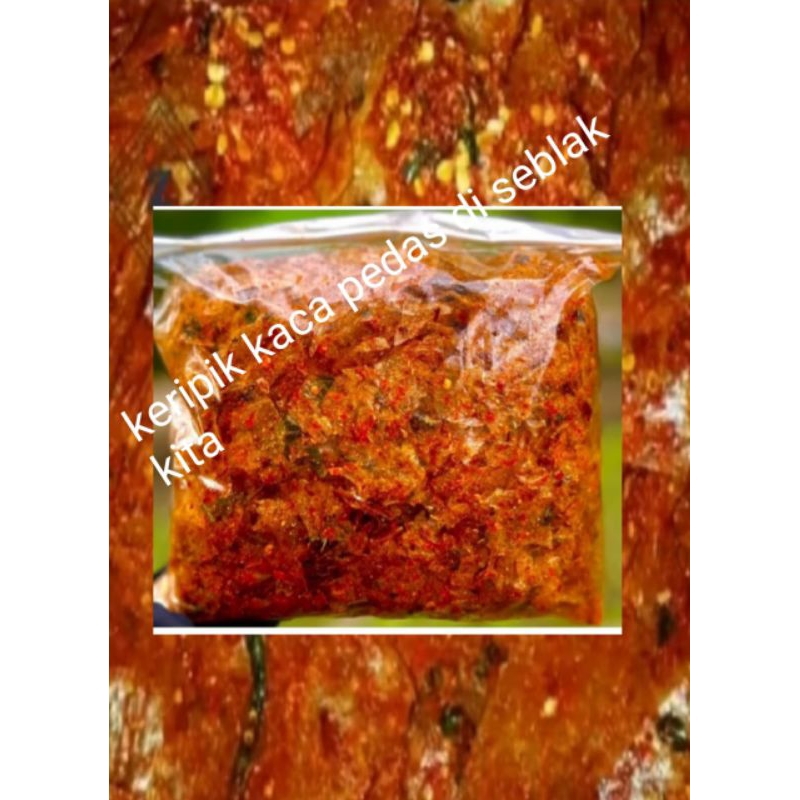 

Kripca/Pikca/Keripik kaca pedas daun jeruk kemasan 250 gr 500 gr 1000 gr