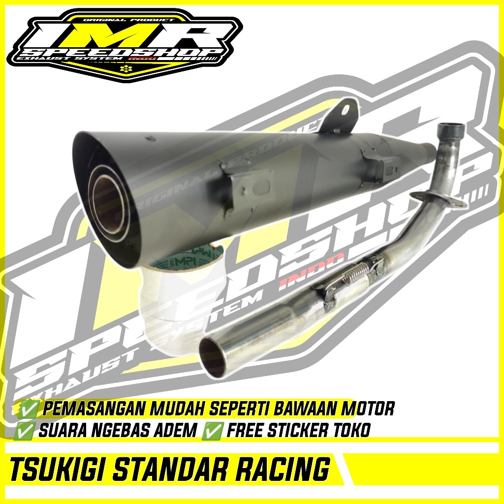 KNALPOT TSUKIGI STANDAR RACING KHARISMA KIRANA 125 SUPRA X 125D ASTREA GRAND C70 LEGENDA Dll