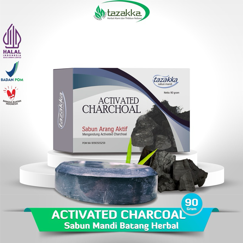 Activated Charcoal Soap Bar 90gr Body Scrub Badan Sabun Penghilang Minyak Bruntusan