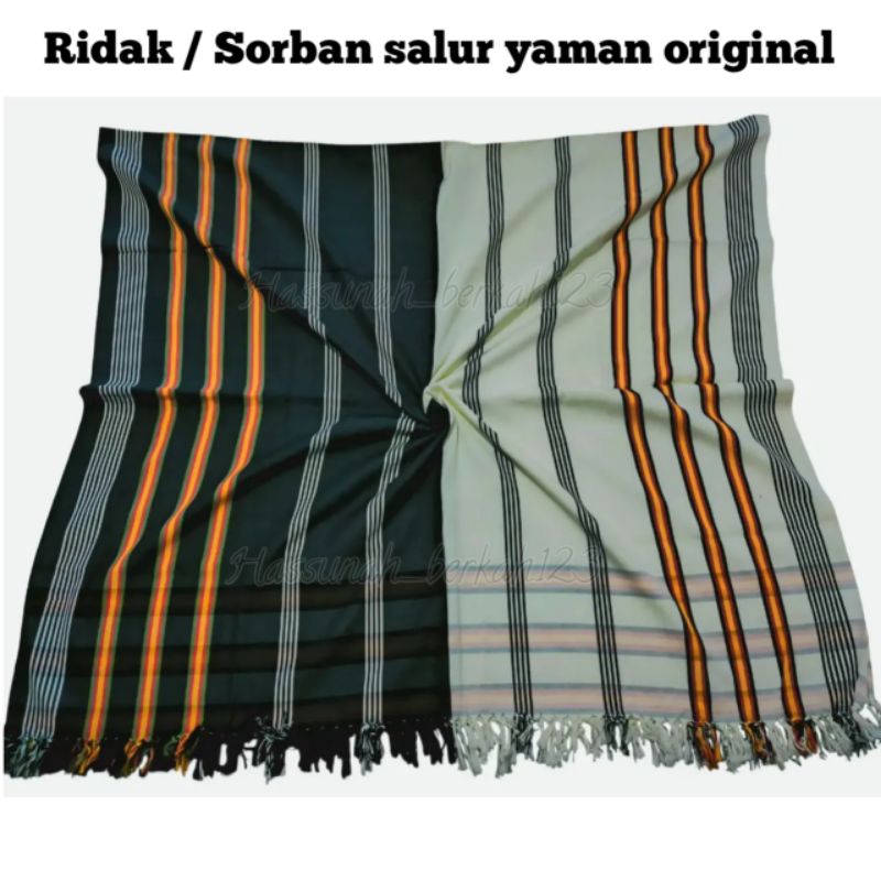 Sorban Yamani Asli import Yaman Rida Yamani Salur TebalSorban Yamani Asli Sorban Salur tebal Adem Im