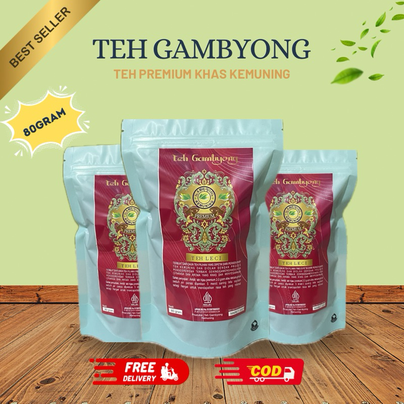 

Teh Gambyong Leci Khas Kemuning 80gram