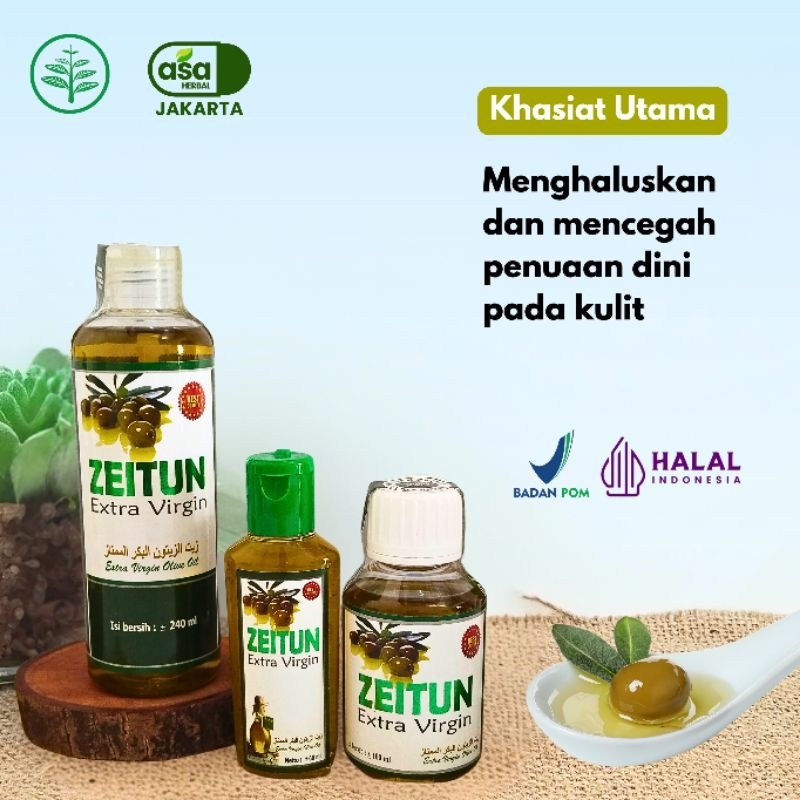

Minyak Zaitun Extra Virgin ZEITUN - Murni 100% untuk Kesehatan, Kecantikan, dan Pencegahan Penyakit Kronis (60ml, 100ml, 240ml)