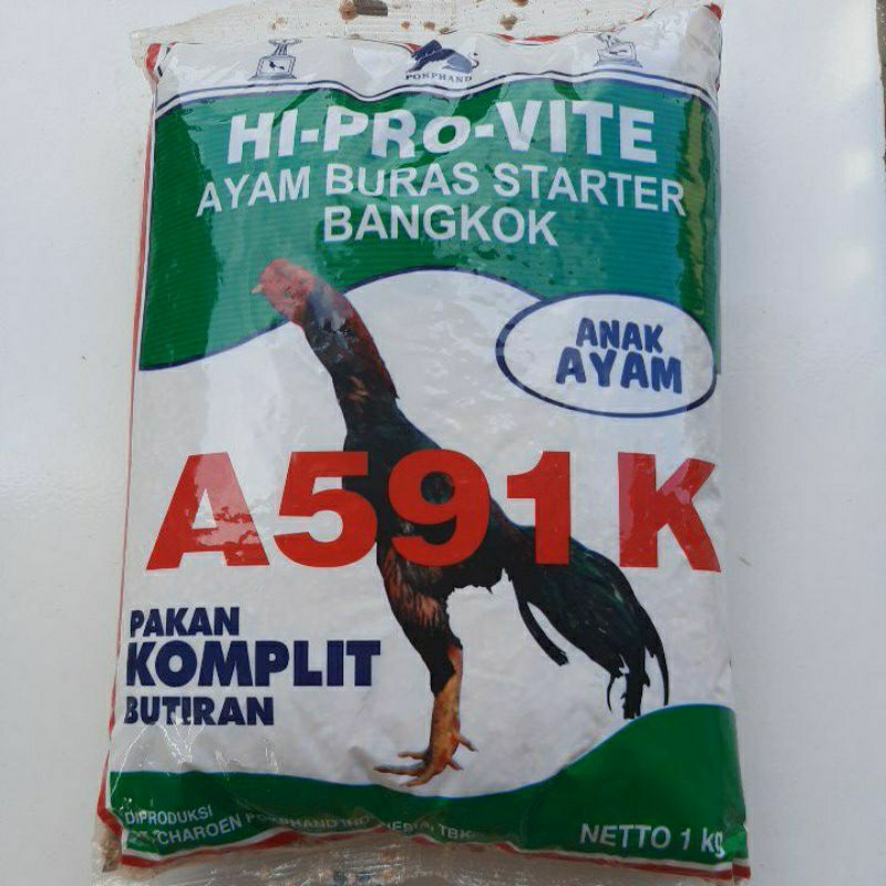 Pakan ayam bangkok jantan A591K | Makanan ayam bangkok A591K 1kg