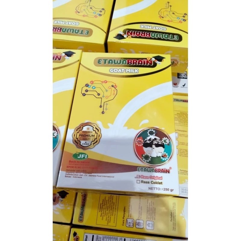 

ETAWABRAIN Susu Etawa Kecerdasan Anak 250 gr Rasa Original dan Cokelat