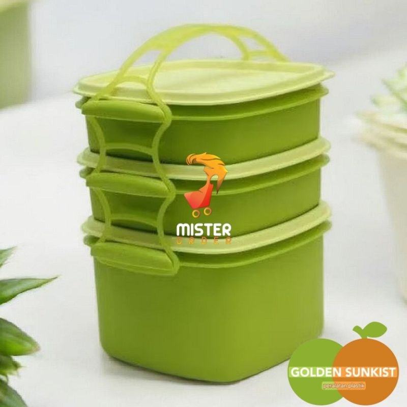 RANTANG 3 SUSUN CLAIM LUNCH BOX KOTAK NASI 3 SUSUN - WADAH BEKAL MAKANAN