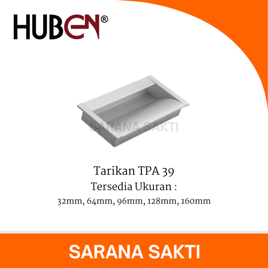 Tarikan TPA 39 HUBEN | Tarikan Laci Meja Lemari Kabinet Gagang Pintu Handle