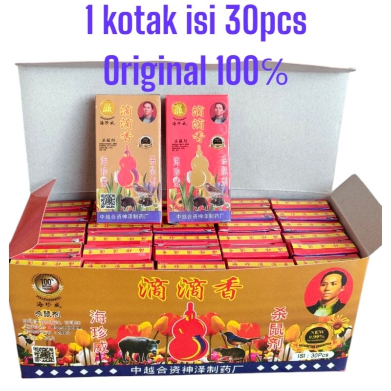 isi 30Pcs+KOTAK RACUN TIKUS CAIR LABU PALING AMPUH ORIGINAL 100