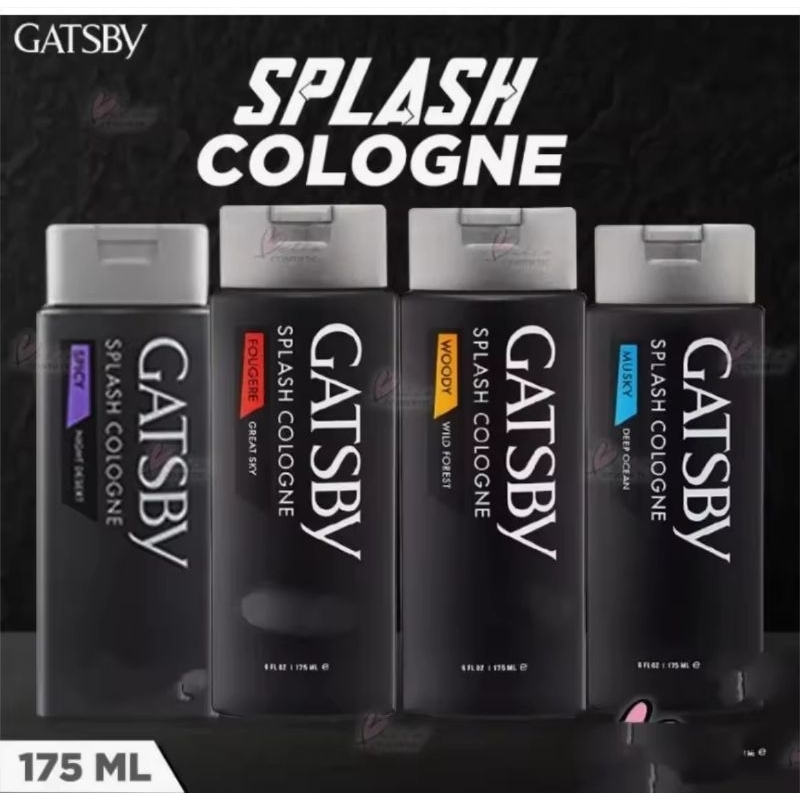 GATSBY splash cologne 175 ml | musky | fougere | woody | spicy - parfum gatsby - parfum pria