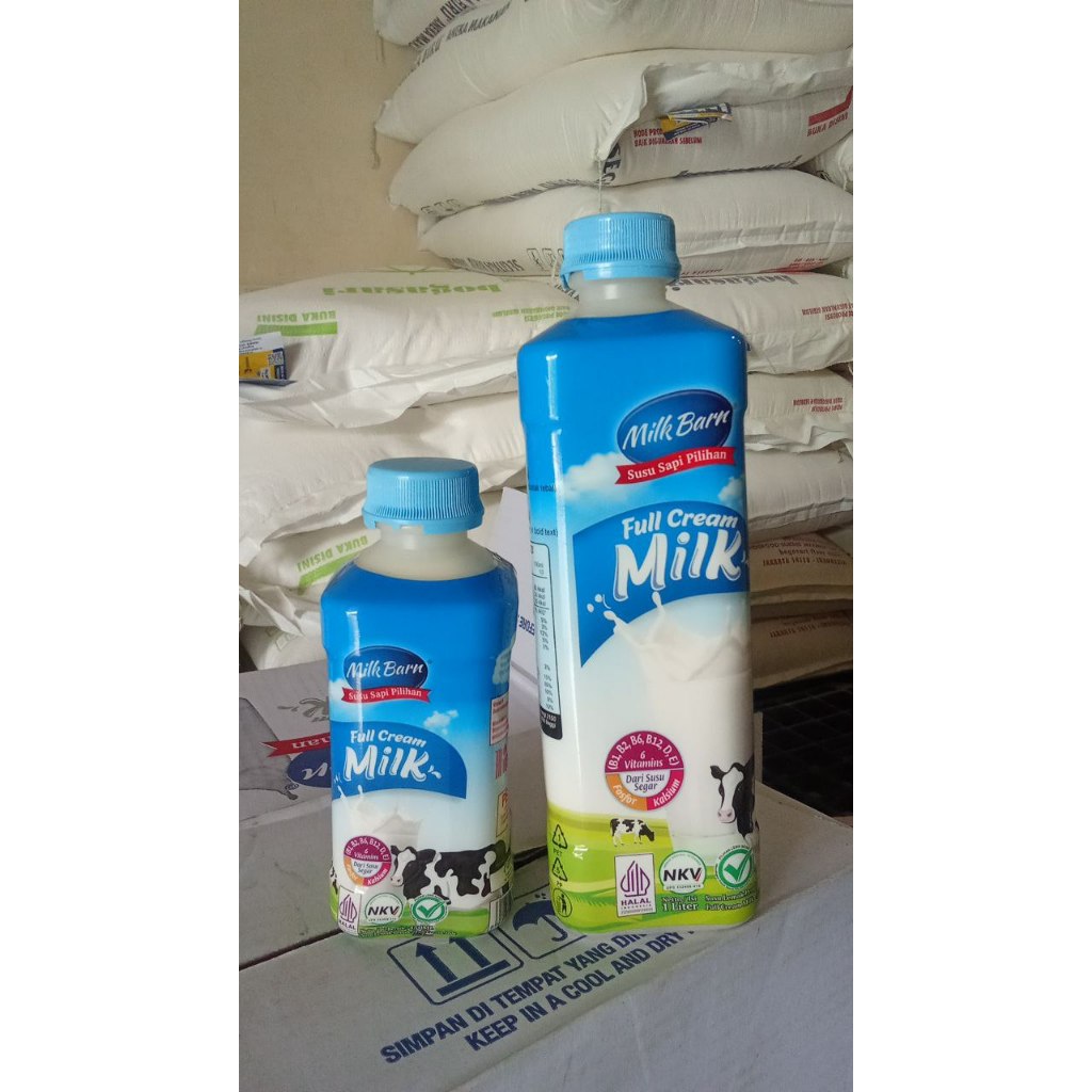 

susu milk barn botol 450ml / 1liter full cream