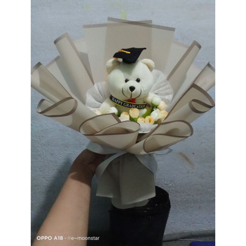 BUKET boneka wisuda / buket wisuda boneka toga cowok cewek / buket untuk wisuda cowok cewek