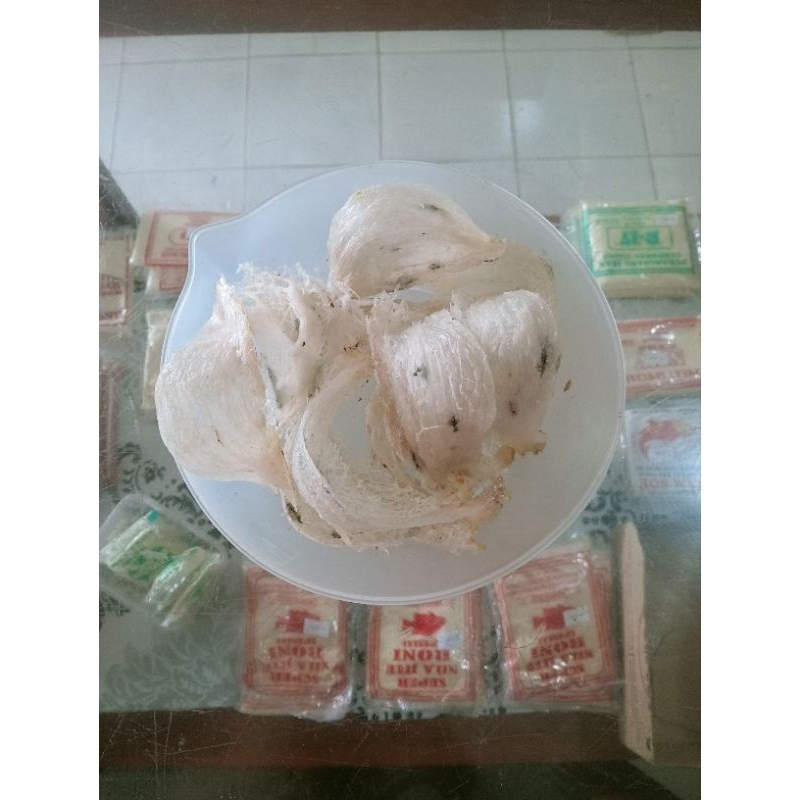 

( -+ 7 GRAM/Mangkok ) Sarang Walet Kotor Bentuk Mangkok Kotor / Belum Diolah