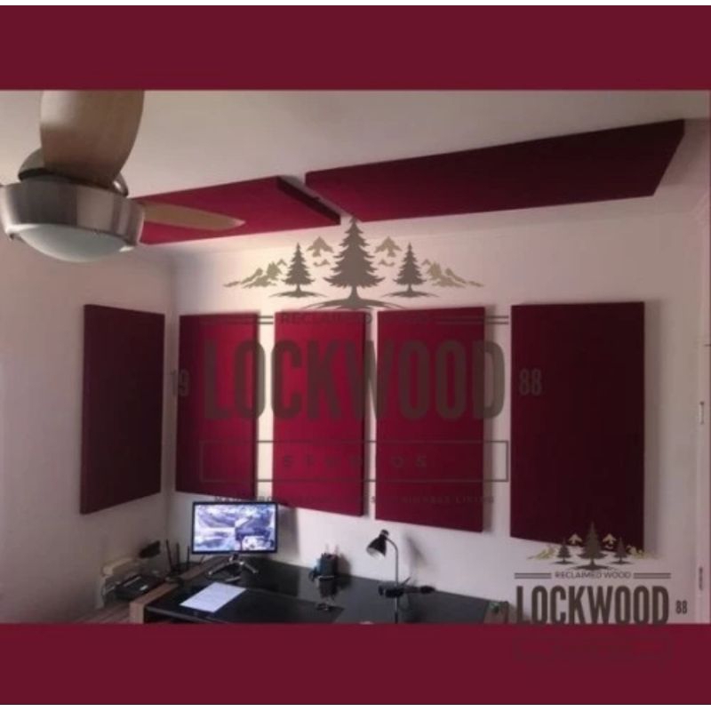 peredam suara ukuran 60 x 120 cm panel peredam suara sound proof akustik panel hiasan dinding