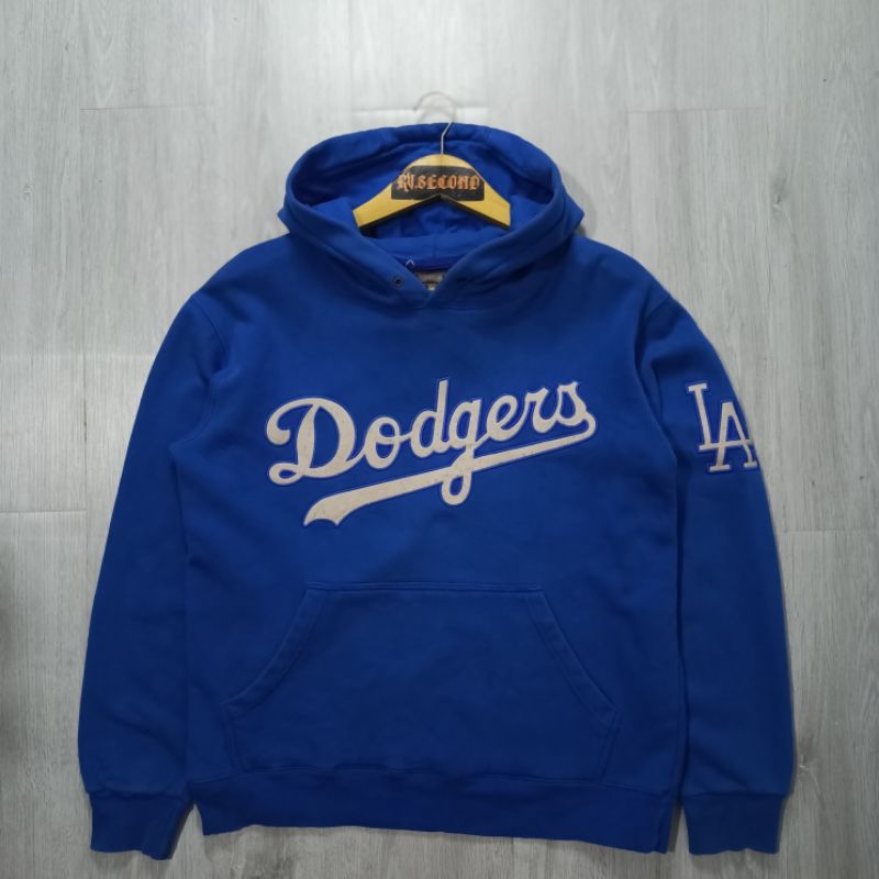 Hoodie MLB Vintage LA Dodgers Scrip Big Logo Original