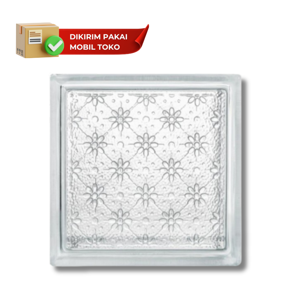 JUAL MULIA GLASS BLOCK BATIK TRUNTUM 9595 (IDT) SUPER BANGUNAN