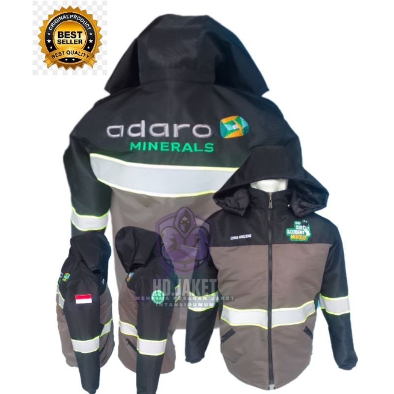jaket ADARO MINERAL JAKET AMMAN JAKET TAMBANG JAKET KERJA JAKET K3
