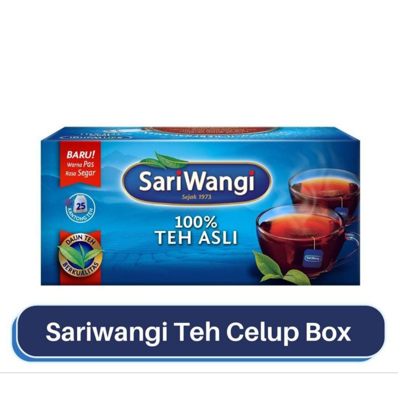 

Teh Sariwangi Celup Kotak isi 25 kantong