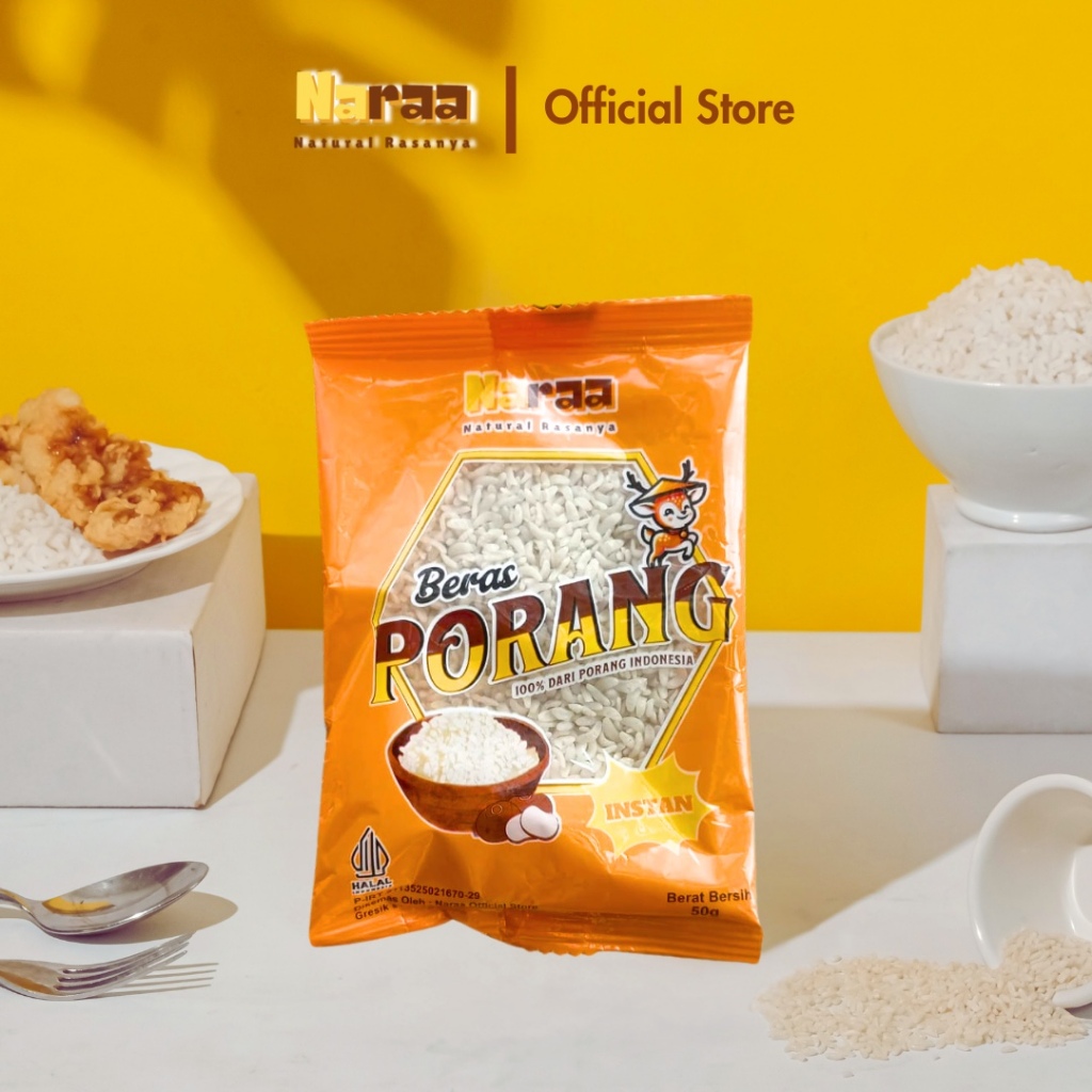 

Naraa Beras Porang/Konjac Rice/Shirataki 50gr