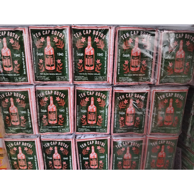 

Teh Cap Botol Hijau Kemasan 1 Pack isi 10 Bungkus