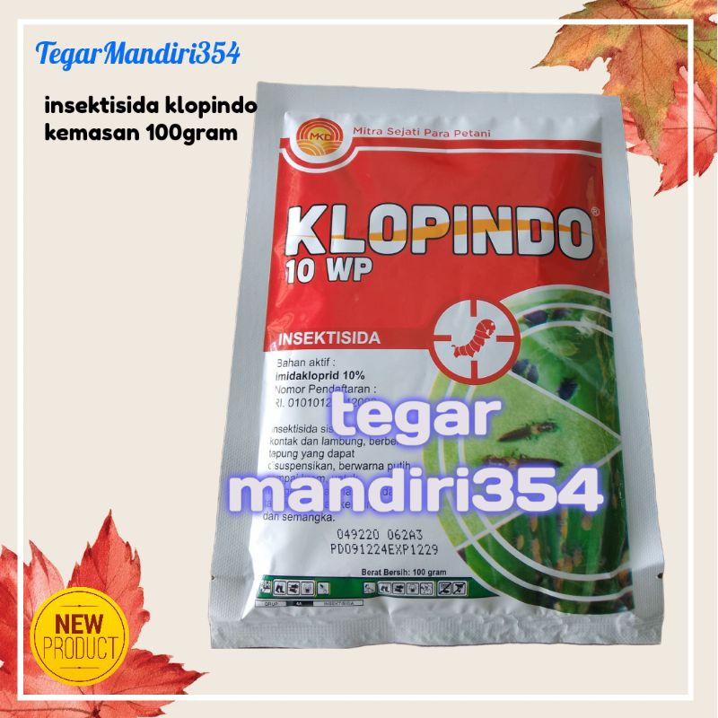 Insektisida klopindo 100gram imidakloprid pembasmi wereng Klopindo 100gram