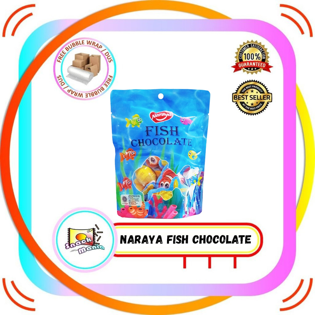 

Naraya Fish Chocolate Cokelat Bentuk Ikan Coklat 90 gr