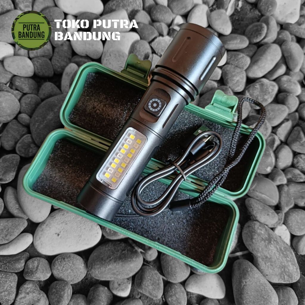 Senter / Senter lampu pertahanan diri / Senter box hijau / Senter multifungsi / Senter WR-603 / XPE+