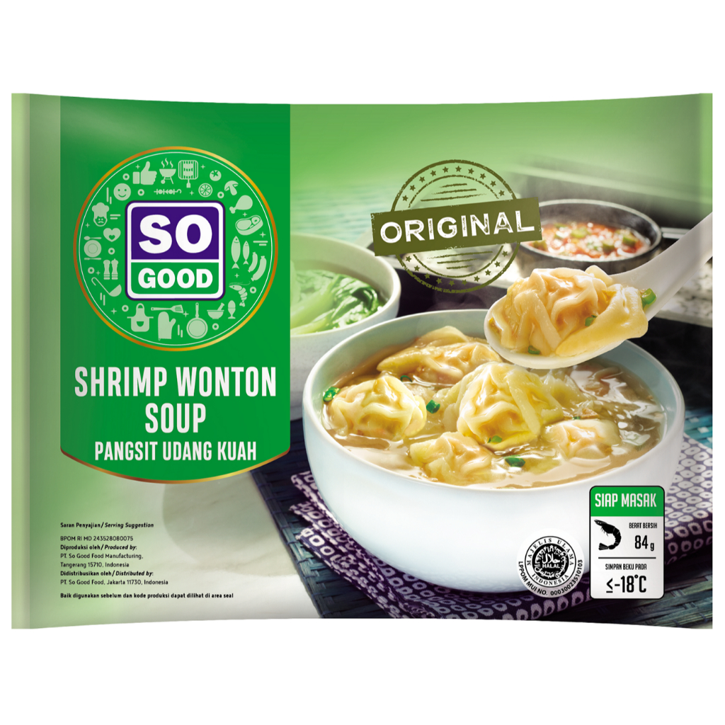 

SO GOOD PANGSIT UDANG KUAH (SHRIMP WONTON SOOP) 84 GRAM