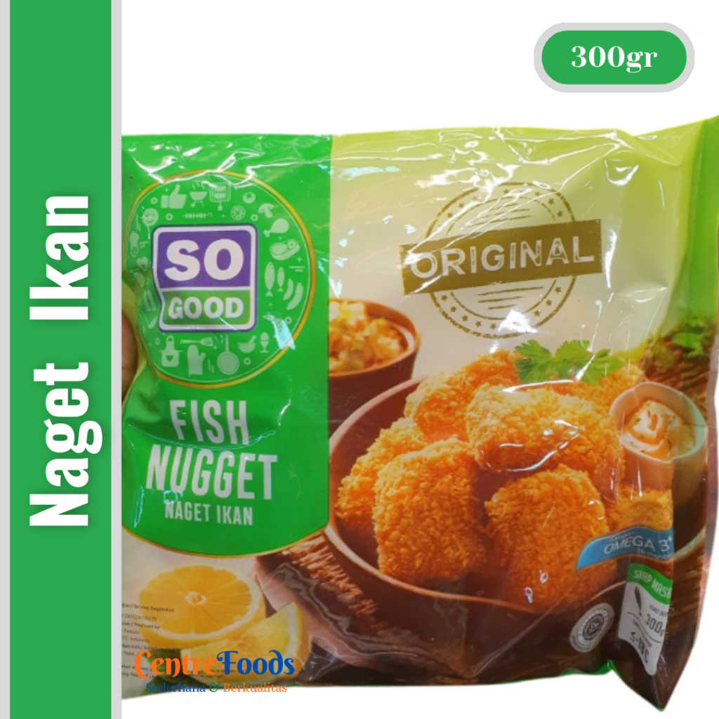 

Naget Ikan - Fish Nugget SO GOOD | 300gr [ Harga Per BKS ]