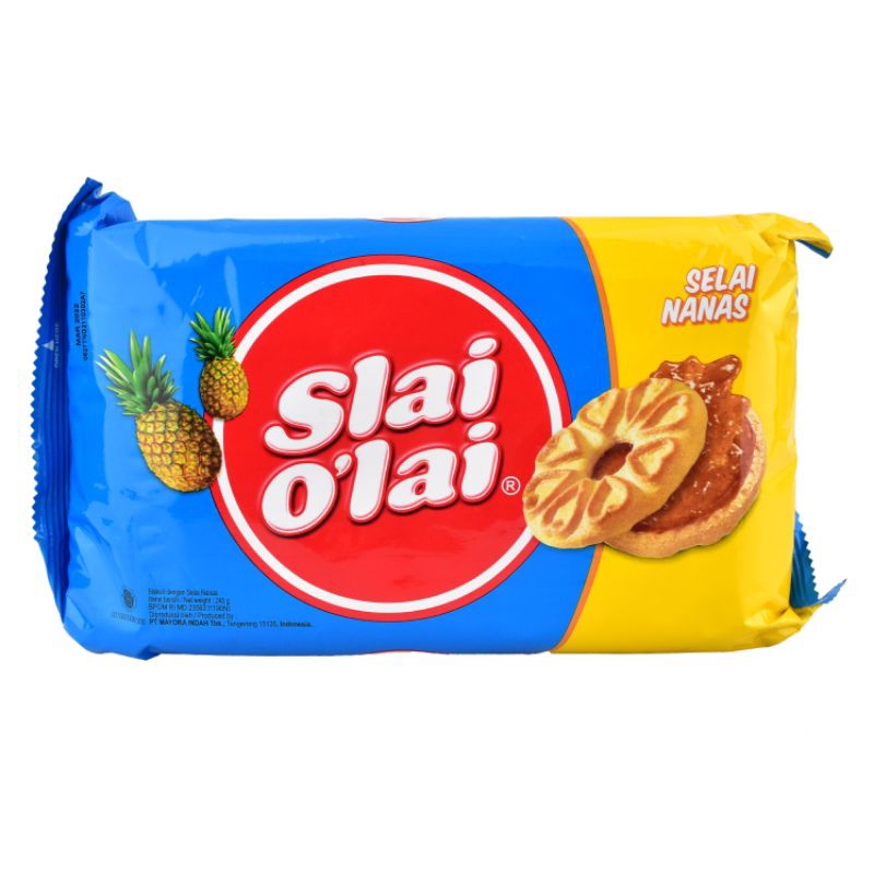 

Roma Slai O'Lai 192gr – Rasa Strawberry, Blueberry, Pineapple | Biskuit Lumer Isi Selai Buah