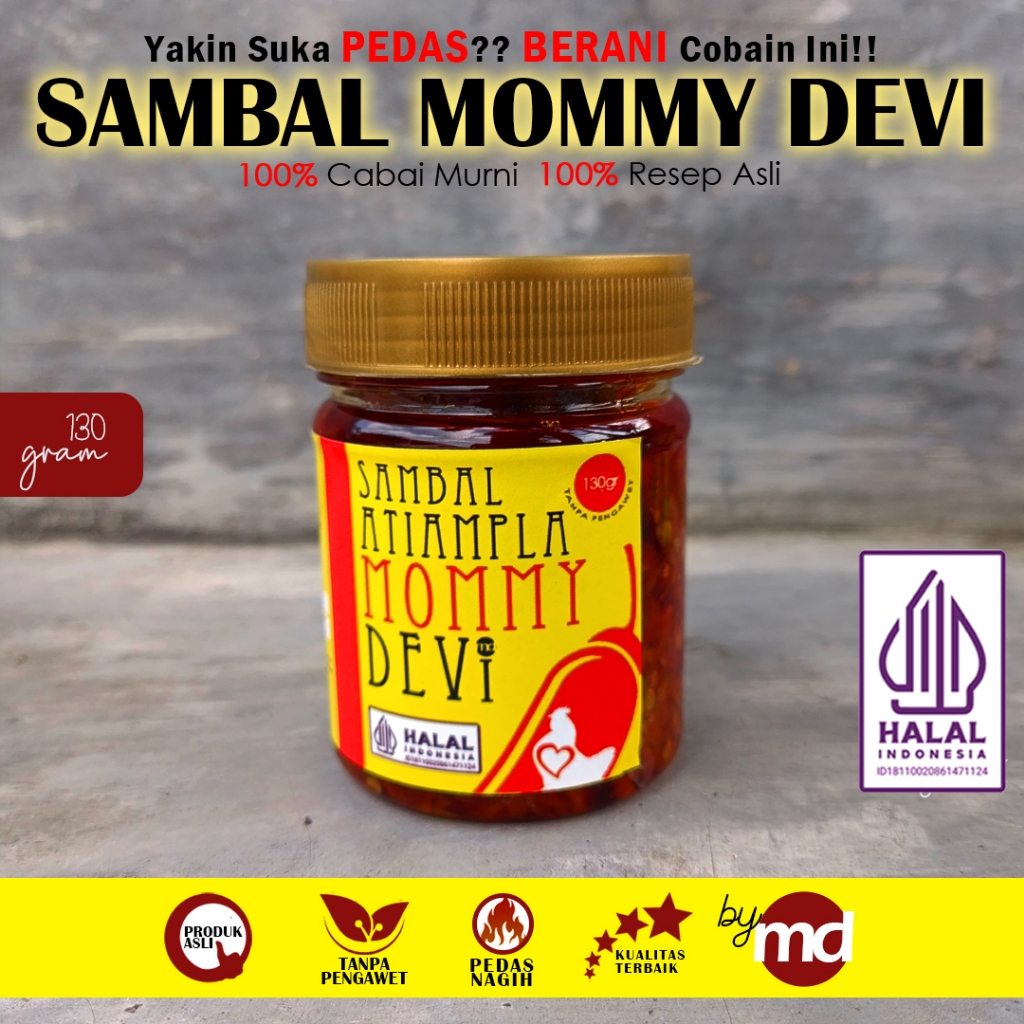 

Sambal Atiampla Mommy Devi 130gram