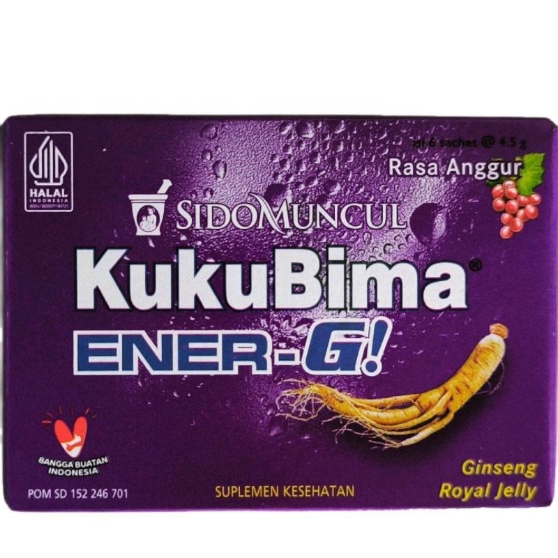 

kukubima anggur 1 kotak isi 6 sachet kuku bima