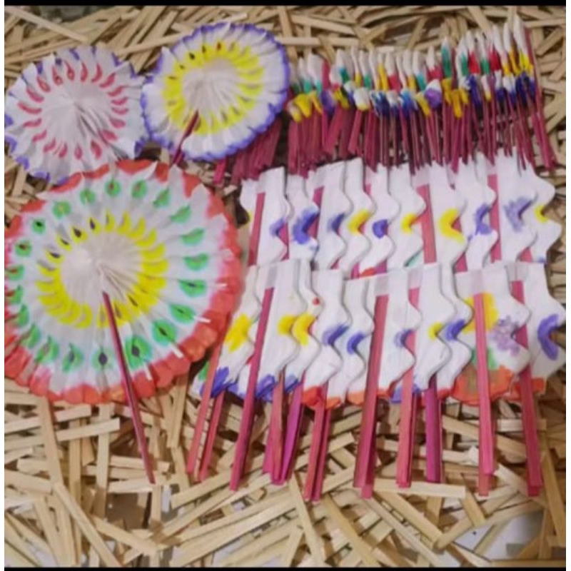 mainan jadul kipas kertas