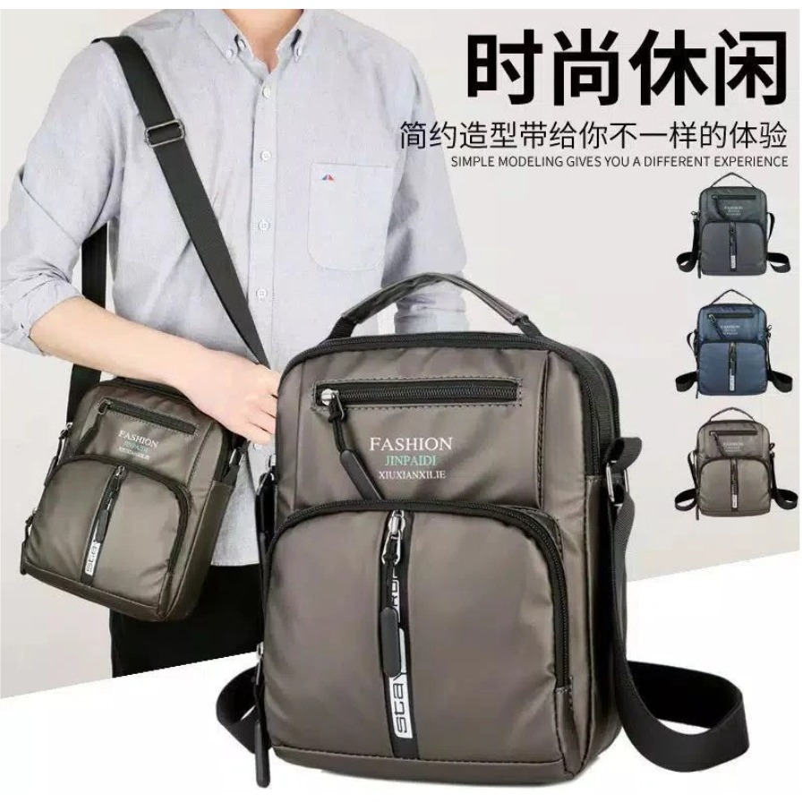 TAS waistbag Stay e Professional 0213/0223 selempang JinPaidi with USB cable port