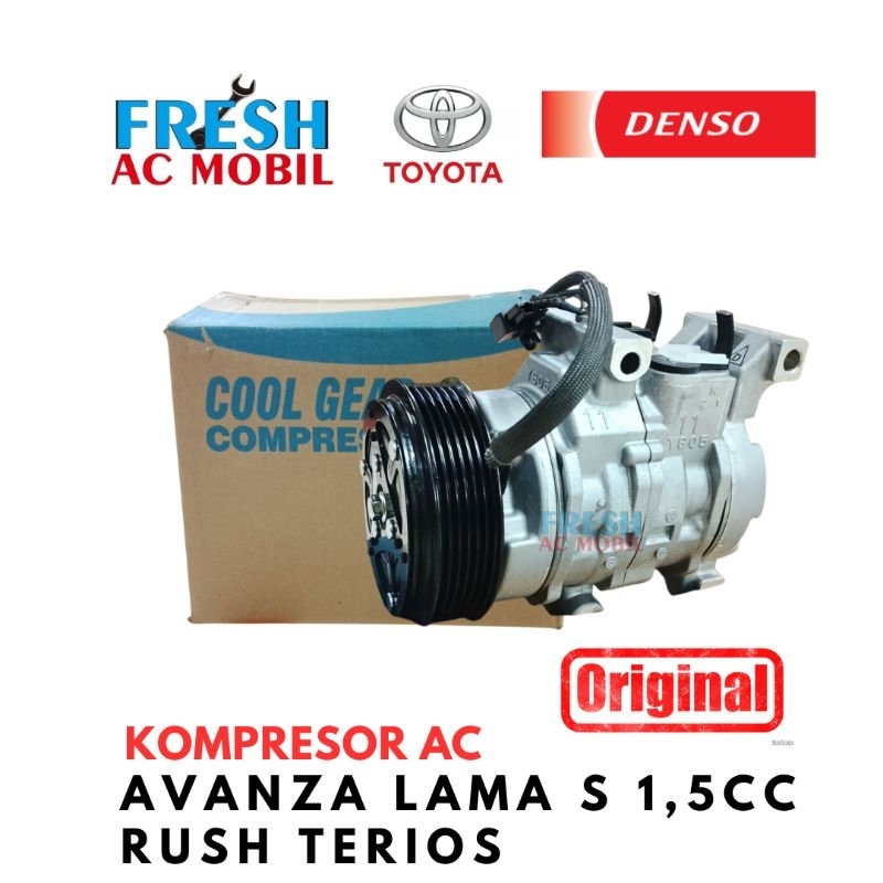 Kompresor AC Compresor AC Avanza S Lama 1,5cc Rush Terios Original Denso Cool Gear