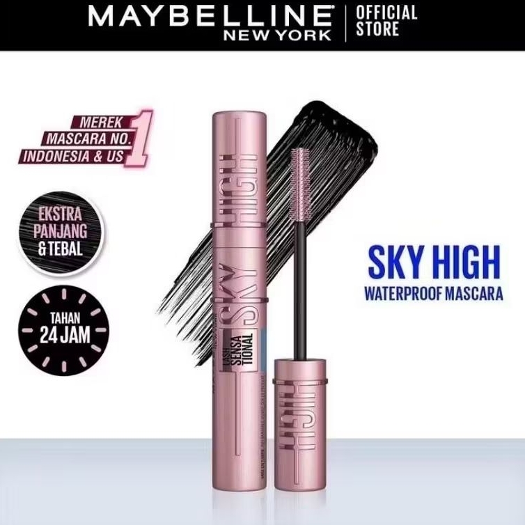 (TERLARIS) MAYBELLINE SKY HIGH WATERPROOF MASCARA/ MASCARA/ MAYBELLINE