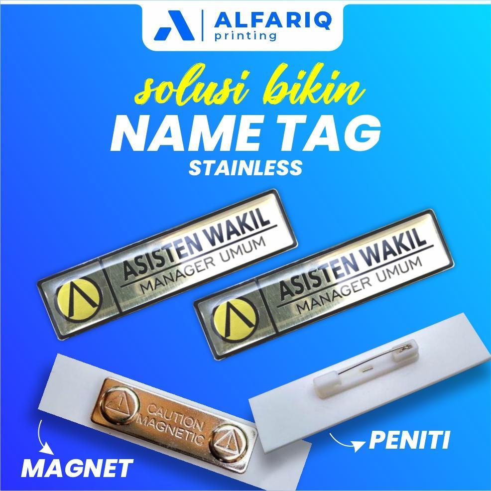 

NAME TAG / PAPAN NAMA STAINLESS CUSTOM