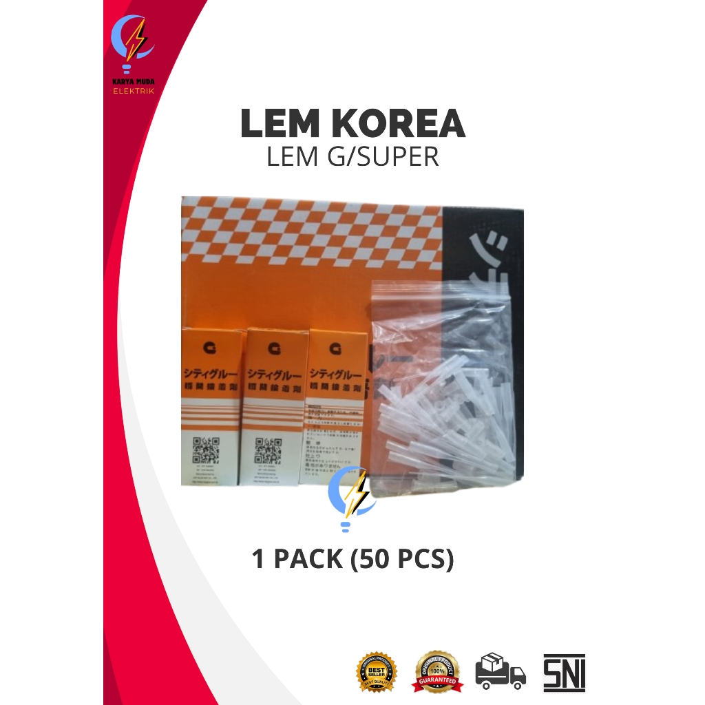 

1 PACK LEM KOREA - LEM G - LEM TETES (ISI 50 PCS)