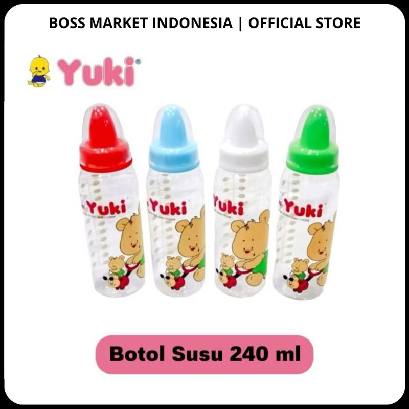 YUKI Botol Susu Bayi Dot Silicone / Baby Bottle - 240 ml ( BPA Free )