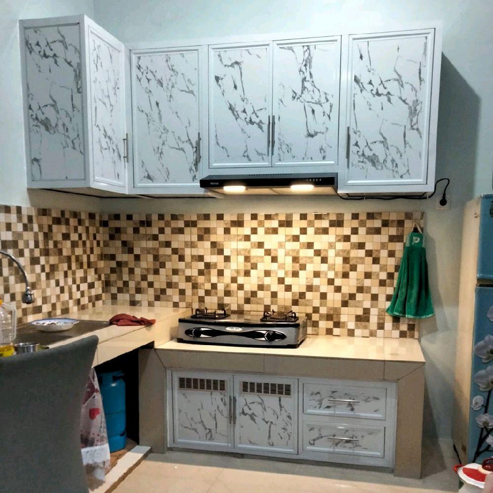 KITCHEN SET ALUMUNIUM ATAS DAN BAWAH HARGA MURAH BISA CUSTOM
