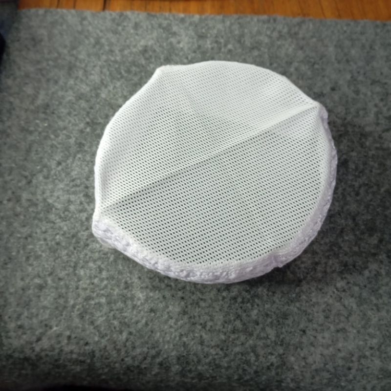 peci putih lipat pendek/peci ikaf Madinah pendek tinggi 7