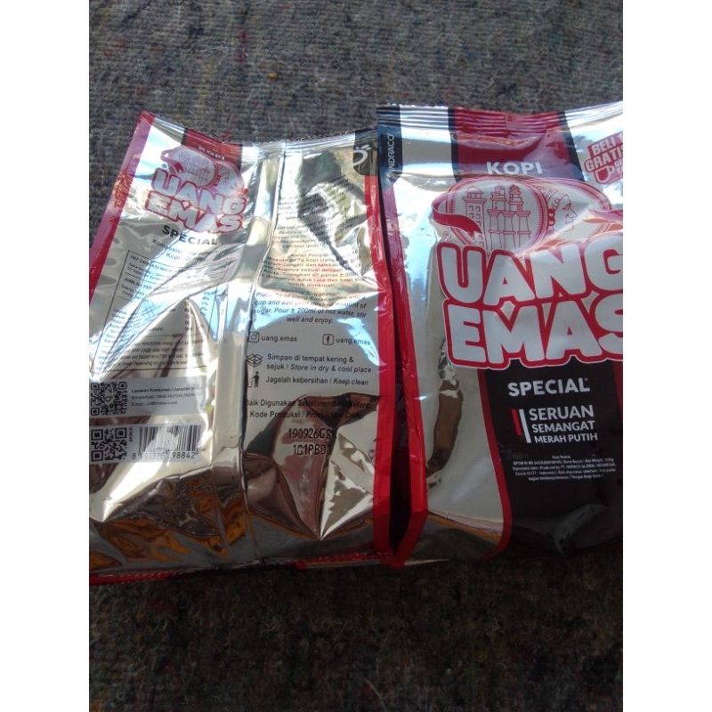 

Kopi Uang Emas Kemasan 350gr Kopi Hitam Kopi Bubuk