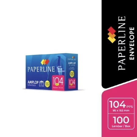 

AMPLOP PAPERLINE 104 PPS / Amplop Putih Paperline 104 PPS Uk. 95 x 152 mm