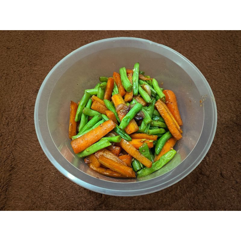 

Buncis & wortel tumis bawang putih 300 gram