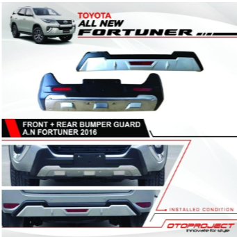 Front & Rear Bumper Guard depan belakang All New Fortuner 2016